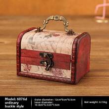 Fashion Retro Wooden Crystal Packaging Box Antique Vintage Product Packaging Wooden Box Gift Packaging Jewelry Storage Box - 6076千 - 查看 8