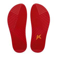 Kenner Flip Flop Sandal Red Original Men's Women's - 黑色和紅色 - 查看 5
