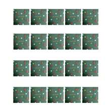 20 piezas Servilletas de papel navideñas, tamaño plegado de 5 pulgadas, impresas con HOHOHO, servilletas de cóctel de 3 capas, servilletas de papel desechables decorativas de Papá Noel de colores para postre, servilletas para bebidas para fiestas, bodas, cumpleaños y decoración de fiestas navideñas