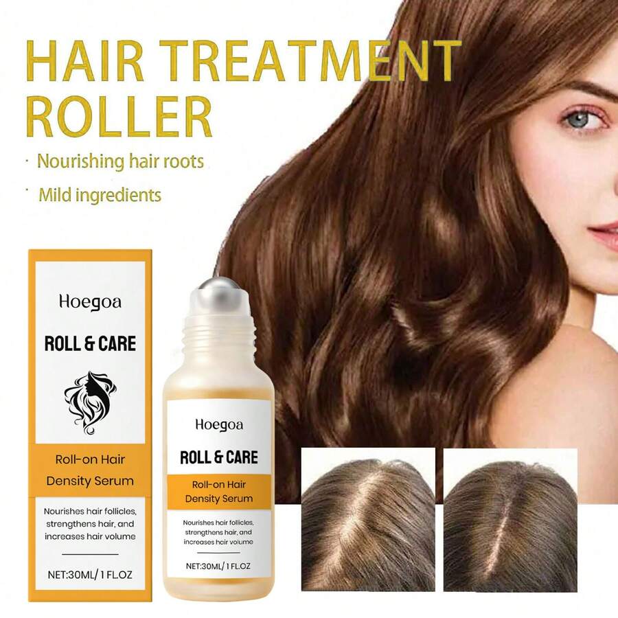 30ml 头皮滋养滚珠精华液，温和头皮按摩护理，保湿修复，强韧秀发，顺滑秀发，日常护发，适合所有发质 - 彩色 - 查看 1