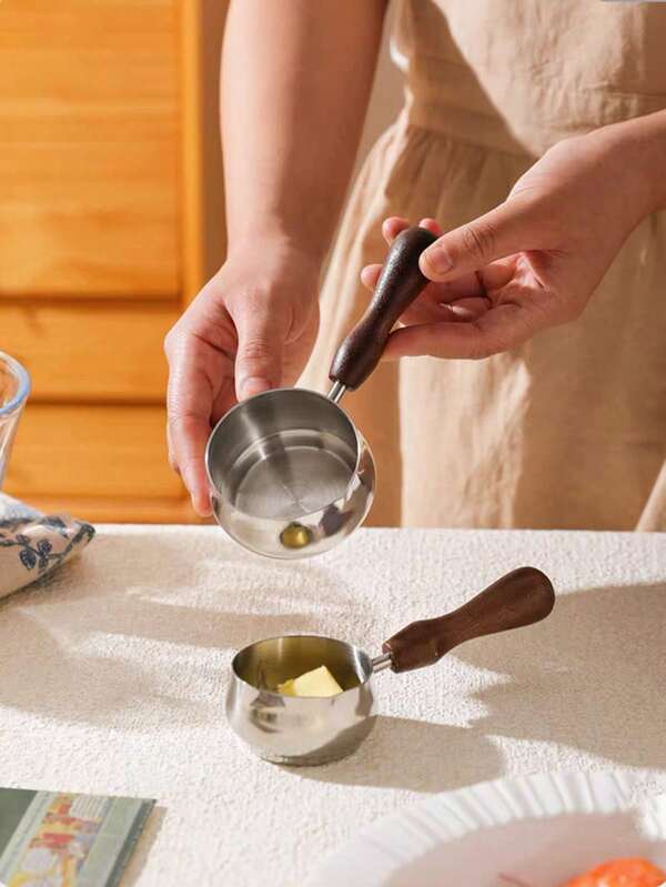 1pc 304 Stainless Steel Mini Frying Pan, Suitable For Drizzling Oil, 2025 New Model