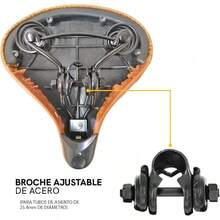 ALTREGO Asiento Bicicleta de Montaña Ultra Cómodo y Ancho, Incluye Broche - Cafetería - Ver 4