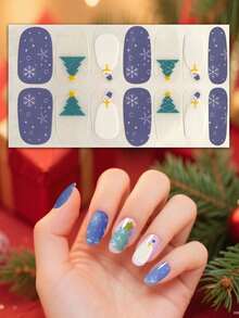 1 ورقة ملصقات أظافر و 1 مبرد أظافر، ملصقات فن أظافر بشكل فتاة أنمي، أغلفة كاملة للأظافر لاصقة ذاتيًا، ديكورات أظافر DIY للنساء والفتيات