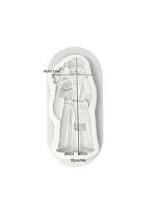 1 件圣诞松果、驯鹿、圣诞老人图案硅胶模具树脂模具 DIY