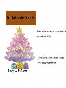 3pcs Pink Christmas Tree Balloons Christmas Balloon Christmas Tree Foil Balloons For Christmas-Themed Birthday Party Supplies Decorations Party Decorations Balloon Party Sets