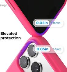 elago Funda Magnética de Silicona para iPhone 17 Pro MAX 6,9'' - Compatible con MagSafe, Silicona Líquida Premium, Funda Protectora, Antigolpes, Perfil Delgado (Azul Cielo) - Rosa brillante - Ver 11