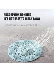 1个装毛发收集器淋浴排水盖保护套，硅胶浴缸毛发塞，排水垫，厨房水槽过滤器，淋浴和浴缸排水保护套，易于安装和清洁，适用于浴室浴缸淋浴和水槽，家居浴室装饰，秋季装饰，返校季浴室配件，浴室工具 - 彩色 - 查看 7