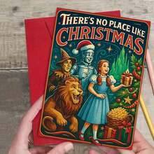 1 张圣诞贺卡节日贺卡，适合家人朋友，独特的圣诞礼物交换家居装饰，带信封的圣诞贺卡，带信封的圣诞贺卡，贺卡，带信封的贺卡，弹出式卡片，弹出式圣诞贺卡 - 彩色 - 查看 12