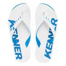 Kenner Flip Flop Sandal Red Original Men's Women's - 白色和綠松石藍 - 查看 4