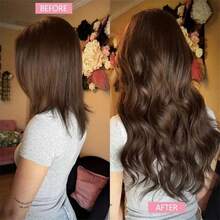 20PCS 50G Tape In Hair Extensions Human Hair, #4 Chocolate Brown, 16-26 Inch Double Sided Tapes Ins Human Hair Extensions,  Adhesive Extension Seamless Invisible Skin Weft, Silky Straight With Thick Ends, Remy Human Hair Add Length For Woman Everyday Hairstyle Cosplay Daily Wedding Party Halloween Use - S4 - 查看 5