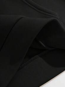 Halloween Pixel Zombie Girl Print Hoodie,Fall Hoodies,Men's Fall Clothes,Street Wear,Halloween,Mens Hoodies,Y2k Clothes,Jesus Hoodie,Thanksgiving Day,Nightmare Before Christmas,Christmas - 黑色 - 查看 5