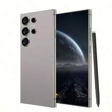 W&O S25 Ultra 2025 Next-Gen 5G Global Edition: 12 GB RAM, 512 GB Speicher, 6,8" HD+ Vibrant Display, 108MP AI-Rückkamera + 48MP Front-Porträtobjektiv, 6800mAh Akku mit Reverse Charging, Dual-SIM Dual-Standby, integrierter Stylus Pen, biometrische Gesichts- und Fingerabdruck, GPS, Metallgehäuse, Luxus-Geschenkpaket – Das ultimative entsperrte Smartphone für weltweite Reisen, die Schulzeit, Weihnachten, Ostern und Überraschungen zu besonderen Anlässen, Reisetelefon, Weihnachtsgeschenk, stylisches Telefon, - Grau - Übersicht 3