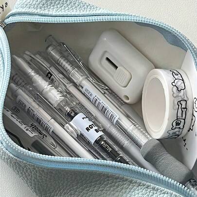 10pcs/Bag Mura Gel Pen Set 0.5Mm Black Quick-Drying Smooth Writing Pen Student Stationery