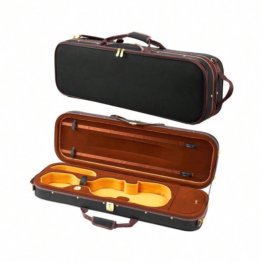 4/4 Full Size Violin Case With Built-In Hygrometer - Lightweight Travel ...