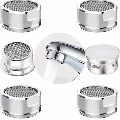 2 件套浴室水龙头起泡器替换件 24 毫米厨房浴室水槽附件高流量起泡器适用于水槽水龙头起泡器 M24 外螺纹