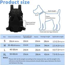 Pet Carrier Backpack, Adjustable Pet Front Cat Dog Carrier Backpack Travel Bag, Legs Out, Easy-Fit For Traveling Hiking Camping For Small Medium Dogs Cats Puppies Portable Pet Carrier Backpack, Adjustable Pet Front Cat And Dog Carrier Backpack For Hiking And Riding Pet Adjustable Dog Carrier Backpacks, Hiking Travel Backpack, Puppy Backpack, Dog Front Carrier - Black - View 4