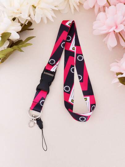 Cute Color Blocking Gear Lanyard, Soft Fabric Neckband, Suitable For Phone/ID Badges/Keys, Fashionable Accessories For Daily And Travel Use, Gifts For Teachers, Wives, Girlfriends, And Close Friends