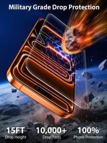 3Pcs HD Tempered Glass For IPhone 17/17Pro/17Promax/16/15/14/13/12/11 Pro Max Screen Protector For IPhone 7/8 Plus/X/XS Max/XR - 9H Protective Glass Film, High Definition, Scratch-Resistant