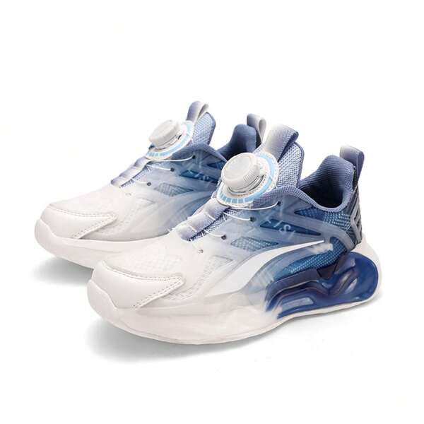 Teens' Mesh Sneakers - Rotary Buckle Closure - Gradient Color Design - Fashionable Bestseller