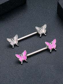 12 قطعة مجموعة خواتم ثدي من الفولاذ المقاوم للصدأ بتصميم زهرة الكريزانثيمم المتدلية، مرصعة بزركونيا 5A، مناسبة للاستخدام اليومي والحفلات والولائم