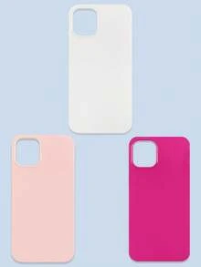 3 件装极简纯色多巴胺手机壳，果冻色系，白色/粉色/玫瑰红，兼容 和 Galaxy 系列手机，包括 17 Pro Max、Galaxy S26/S26 Plus/S26 Ultra。 - 彩色 - 查看 18