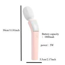 Masajeador de mano inalámbrico y portátil, masajeador de cuello, espalda, hombros, cintura y piernas, masajeador corporal portátil recargable para aliviar la tensión, masajeador de mano, masajeador de piernas portátil recargable, equipo de masaje, masaje de cuello y hombros, masajeador de mano, tensión, masajeador ergonómico, masajeador ligero, plástico duradero, batería recargable, masajeador de tejido profundo, masajeador multivelocidad, atletas, trabajadores de oficina