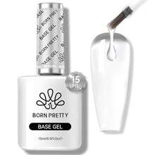Gel Nail Polish No Wipe Base Gel Coat,15ml For Gel Nail Polish Soak Off LED Nail Lamp Gel Base Gel Upgraded Formula Long-Lasting DIY Home And Nail Salon{"Color_name":"15mlBaseGel"} - 15毫升基礎凝膠 - 查看 1