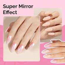 4Pcs Chrome Nail Powder For Gel Nails, Aurora Fine Glitter Powder Mirror Effect Pigment Pearlescent Mermaid Pigment Pearl Glitter For Home DIY Salon Use{"Color_name":"GoldWhitePurpleBlue"} - 金色白色紫色藍色 - 查看 3