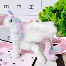 300 Stücke Pfeifenreiniger Basteln Chenille Stämme weiß 6MM X 12 ZOLL verdrehbare Stämme für Basteln und Kunst biegsame Modellierstäbe 300 Stücke weiß