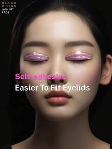 BLACKWINGS 5pcs Reusable Eyelash Lift Kit, Includes Eyelash Perm Pad, Silicone Eyelash Lift Pads, Eyelash Curler, Applicator, Eyelash Lift Tools, Silicone Eyelash Curler, Eyelash Lift Rod, Makeup Beauty Tools, Reusable Eyelash Lift Pads - Multicolor - View 3