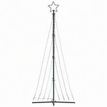 vidaXL LED Weihnachtsbaum 447 LEDs Kaltweiß 249 cm