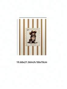 1 件无框牛仔狗印刷品、复古邮票 Cottagecore 墙壁艺术、复古乡村动物海报、农舍房间装饰>海报、时髦海报、卧室装饰、房间墙壁印刷品、宿舍必备大学、家庭派对装饰的独特礼物 - 彩色 - 查看 14