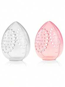 Durable Makeup Sponge Storage Box, Makeup Egg Storage Box, Makeup Sponge Holder Storage Box, Makeup Sponge Powder Puff Storage Box, Transparent Makeup Sponge Storage Box - Transparent Moisture-Proof Storage Box With Multi-Hole Design - Breathable And Portable Suitable For Travel, Ideal Makeup Storage And Organization Box - Multicolor - View 13