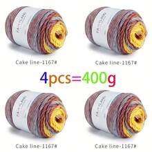 2/4-Piece Beautiful Colorful Cake-Style Cotton Yarn Set Wool 10.00%, Acrylic 25.00%, 65.00% Cotton. Ideal For DIY Crochet Sweaters, Scarves, Halloween Decorations, Crochet Projects, Gift Sets, Wedding Guest Handmade Souvenirs, Mother's Day/Teacher's Day Gifts, Dolls, Spring Dolls. Gradient-Colored Cake Yarn, Medium-Weight Dyed Gradient Yarn, Fairy Tree Yarn. Graduation Season Handmade Knitted Scarf Yarn. Shawls, Hats, Blankets, Small Doll Gifts. - DGX-1167 - 查看 11