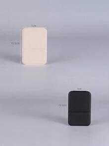 Espejo de maquillaje plegable y portátil, espejo cosmético con soporte, espejo de viaje, artículos de belleza, espejo de maquillaje de escritorio, espejo compacto de escritorio rectangular plegable de estilo sencillo, espejo de maquillaje portátil de viaje para retoque cosmético para mujer y niña como regalo