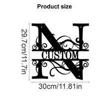 1 Fine Metal Art Logo - Personalized Last Name Logo, Name Design, Home Decoration With Custom Initials Thumbnail, Classic Style, Wall-Mounted Wall Art Decoration For Theme Parties, Perfect Heartfelt Gifts For Friends And Family, Customizable Wedding Gifts., Valentine Day, Valentine Day Decor Ornamental Exquisite, High-Quality Custom, Personalized, Unique Ideal Gifts For Her Pets ,Forever Love - Multicolor - View 78