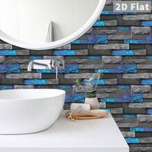 2D Planar Stone-Like Wall Panels, Self-Adhesive Wall Tiles With Realistic Textures, Suitable For Feature Walls, Wall Renovation, Wall Repair, Easy To Install And Waterproof (24 Pieces Per Pack)