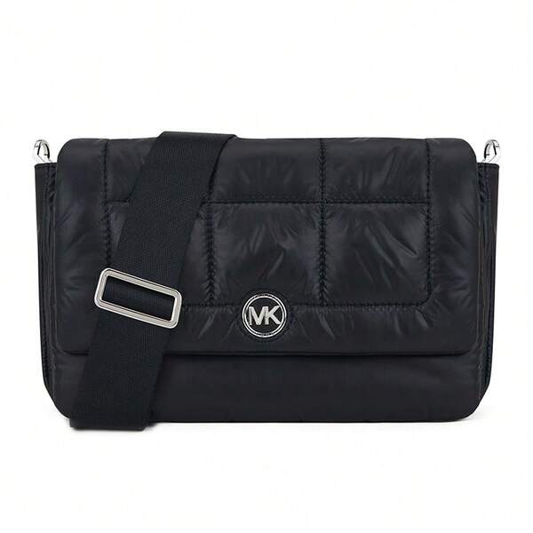 Michael Kors Bolso cruzado de hombro negro mediano de la serie Lilah 32R3S5LC6C NEGRO para mujer