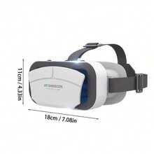 VR Headset For IPhone Or Android, Adjustable Virtual Reality Anti-Blue Light 3D VR Glasses Headset Helmets, Compatible 5.0-7.0 Inch With Controller, For Watching 3D VR Content - Ga10 - View 7