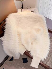 Women Cardigans - Beige - View 2