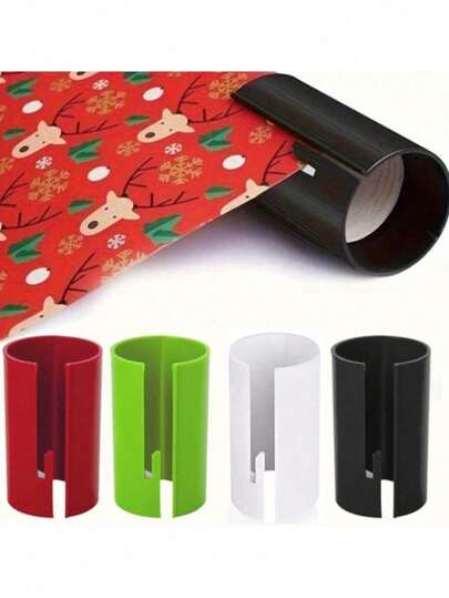 1pc Random Color Portable Round Paper Cutter, Gift Wrapping Scissors, Christmas Paper Trimmer