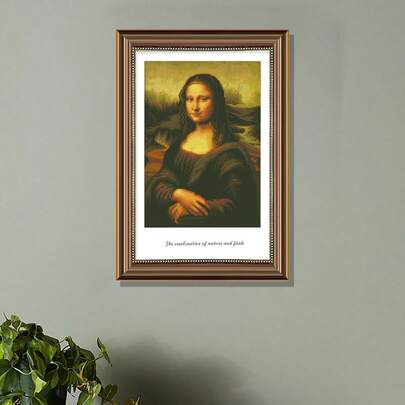 11CT Cross Stitch DIY Kit - Mona Lisa Classic Painting, 36*48cm, Beginner Friendly, Living Room Decor, Includes Threads, Needles And Instructions