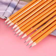 10pcs Wooden Pencils - School Supplies, Suitable For Writing And Learning - A - View 4