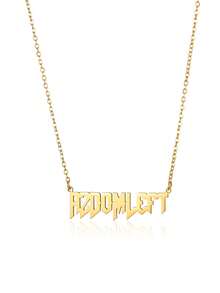 1 buc colier cu nume personalizat pentru femei, pandantiv cu litere cursive personalizate, din oțel inoxidabil, bijuterii pentru bărbați, lanț, guler Choker