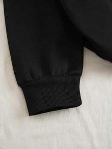 Novidades Outono/Inverno 2025, Estampa de Letras, Moletom Feminino com Capuz e Comprimento Regular, Para Saídas à Noite/Diário/Rua/Viagem/Brunch/Show Country/Aeroporto, Roupas Femininas Outono/Inverno, Roupas Outono/Inverno, Roupas de Volta às Aulas, Baile de Boas-Vindas, Roupas de Professora para Mulheres, Blusas para Sair, Roupas Casuais de Negócios para Mulheres