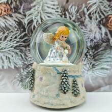 Weihnachtsgeschenke Drehende Kristallkugel Spieluhr Heim Dekoration Ornament Handwerk und Geschenke für Freunde