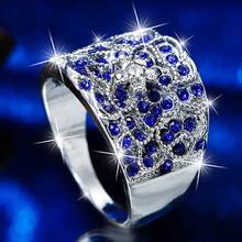 1pc Elegant & Luxurious Women's Engagement Ring, Silver-Tone Setting With Sparkling Red Synthetic Cubic Zirconia, Ideal For Weddings, Parties, And Valentine's Day Gift For Loved One