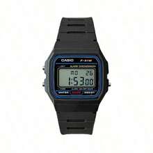 Casio 1 pieza Reloj digital retro unisex, correa impermeable, calendario, alarma, función cronógrafo, material de goma, moda deportiva, adecuado para uso diario F-91W-3/F-91WS-4/F-91WS-7/F-91WG-9/F-201WA-9A/LA670WA-1/F-91WM-2A/F-94WA-9/W-218H-3A/F-91WM-7A/F-91WM-3A/F-91WS-2/F-91W-1