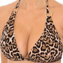 Michael Kors Haut de bikini triangle pour femme MM9M613 - Tabac - Voir 2