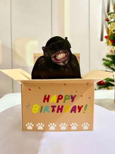 Biglietti di auguri pop-up divertenti per il compleanno - Design di personaggi 3D divertenti su carta colorata con spazio per la scrittura e buste, perfetti per compleanni, anniversari, festa della mamma, festa del papà, Natale, feste di Ognissanti, decorazione della casa e inviti per feste, biglietti di auguri, biglietti di auguri 3D colorati